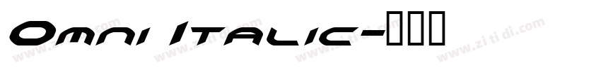 Omni Italic字体转换
